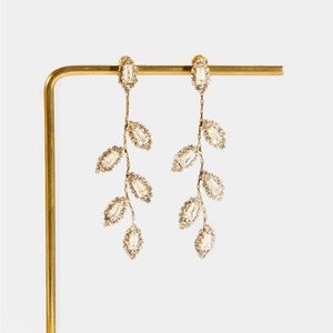 Brand new crystal vine earrings